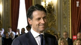 VIDEO: Giuseppe Conte Resmi Dilantik Jadi PM Italia