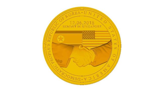 Medali Peringatan Pertemuan Kim-Trump Dijual Rp19 Juta