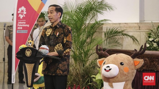Presiden Jokowi meminta bantuan sejumlah pihak untuk menciptakan demam gelaran Asian Games 2018 di tengah masyarakat.