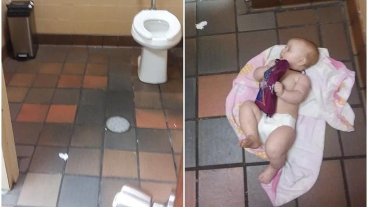 Seorang ayah kesal karena nggak ada meja ganti popok di toilet pria. Gimana menurut, Bunda?