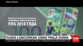 Rusia Luncurkan Uang Piala Dunia