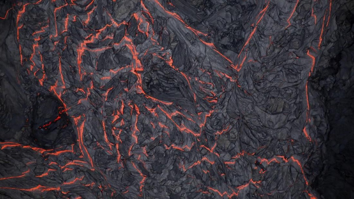 FOTO: Erupsi Gunung Kilauea Dilihat dari Udara