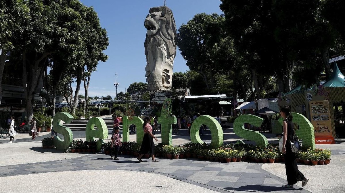 FOTO: Pulau Sentosa, Lokasi Jabat Tangan AS-Korea Utara