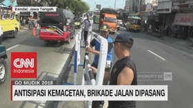 Antisipasi Kemacetan, Barikade Gazone Jalan Dipasang