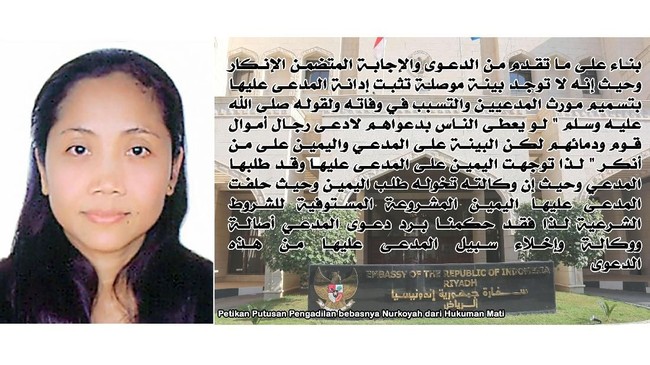 Nurkoyah binti Marsan Dasan, WNI asal Karawang bebas dari hukuman mati di Arab Saudi, menyusul dua WNI asal NTB yang sudah tiba di kampung halamannya hari ini.