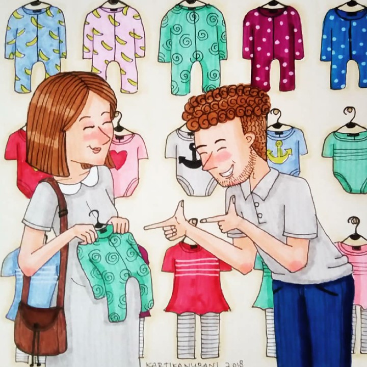 <p>Hayo, siapa Bunda dan pasangan yang semangat banget menyiapkan keperluan si kecil? (Foto: Instagram/kartikanurani)</p>