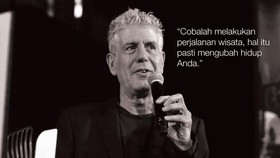 FOTO: Tutur Anthony Bourdain Terkait Kuliner dan Wisata