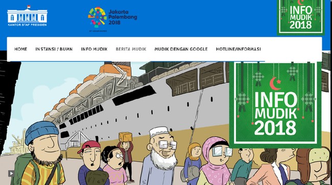 Lewat situs infomudik.go.id, pemudik bisa memantau kondisi kemacetan ruas jalan yang akan dilewati menggunakan CCTV serta memantau informasi mudik lainnya.