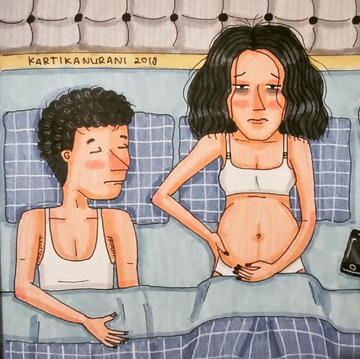 <p>Kadang tengah malam suka kumat sakit punggungnya ditambah kaki kesemutan dan insomnia. Hiks. (Foto: Instagram/kartikanurani)</p>