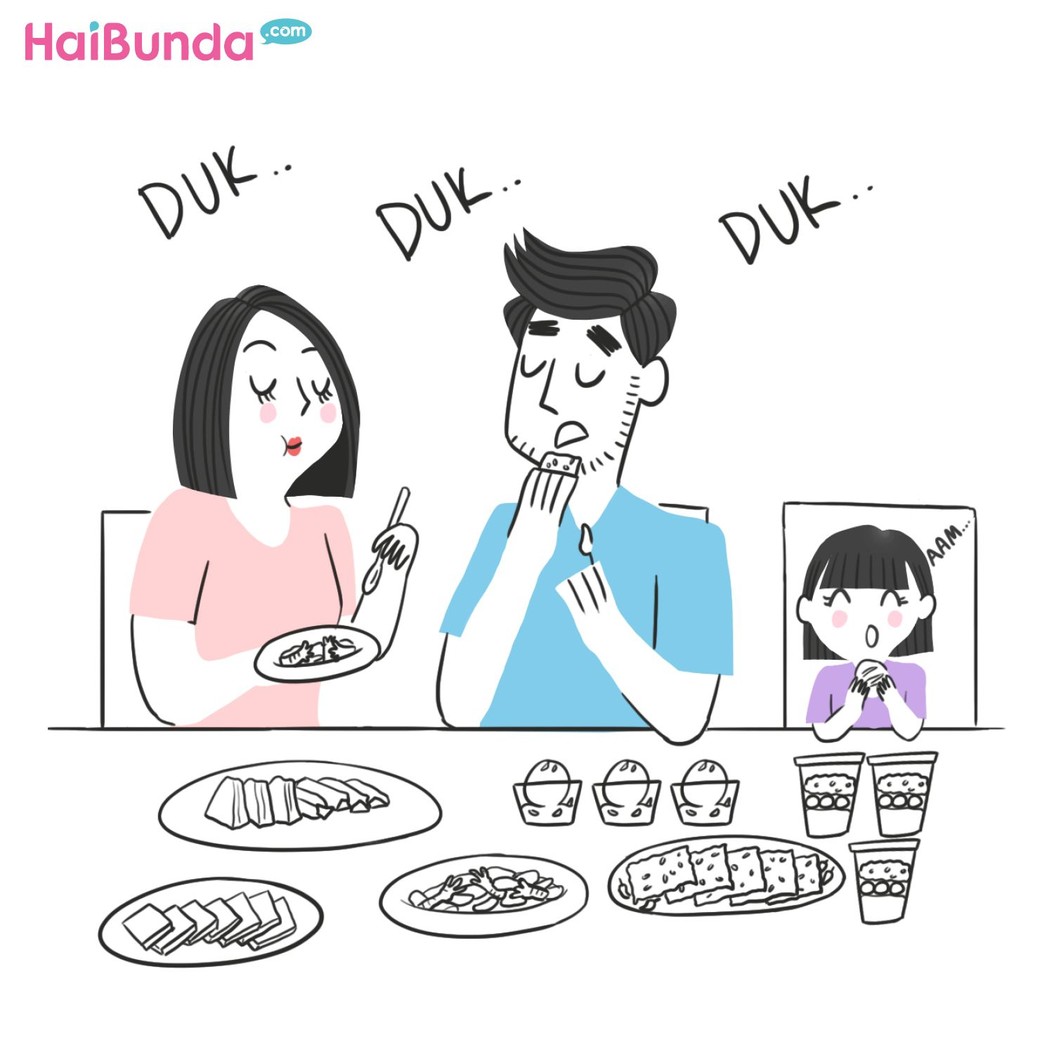 Begini jadinya kalau keluarga bunda di komik ini 'lapar mata' jelang buka puasa. Bunda dan keluarga pernah mengalami juga? Yuk ceritakan di kolom komentar, Bun.