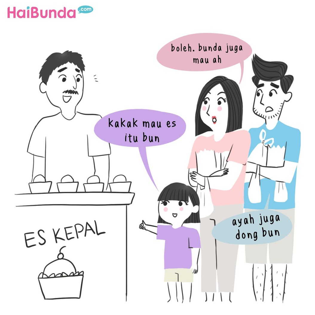 Begini jadinya kalau keluarga bunda di komik ini 'lapar mata' jelang buka puasa. Bunda dan keluarga pernah mengalami juga? Yuk ceritakan di kolom komentar, Bun.
