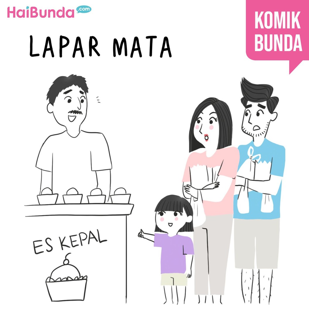 Begini jadinya kalau keluarga bunda di komik ini 'lapar mata' jelang buka puasa. Bunda dan keluarga pernah mengalami juga? Yuk ceritakan di kolom komentar, Bun.