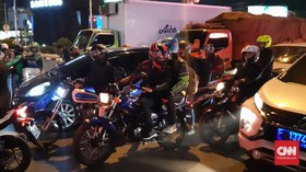 Pemudik Motor Mulai Masuki Jalur Kalimalang