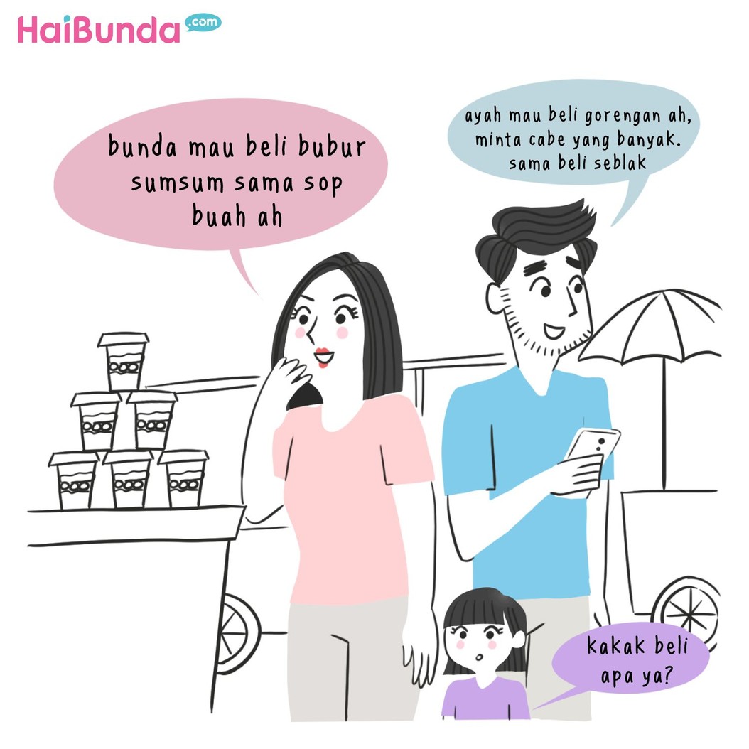 Begini jadinya kalau keluarga bunda di komik ini 'lapar mata' jelang buka puasa. Bunda dan keluarga pernah mengalami juga? Yuk ceritakan di kolom komentar, Bun.