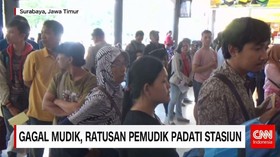Gagal Mudik, Ratusan Pemudik Padati Stasiun