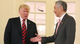 Unggah Video, Trump Ucapkan Terima Kasih Kepada PM Singapura