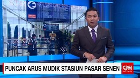 Puncak Arus Mudik Stasiun Pasar Senen