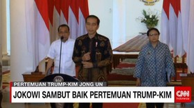 Jokowi Sambut Baik Pertemuan Trump-Kim