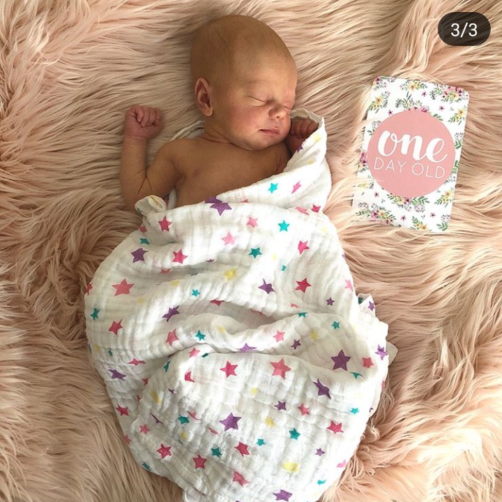 Bayi cantik ini diberi nama Alaia Moana. (Foto: Instagram @lamamatropicana)