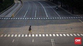 FOTO: Ketika Jakarta Lengang dan Tenang