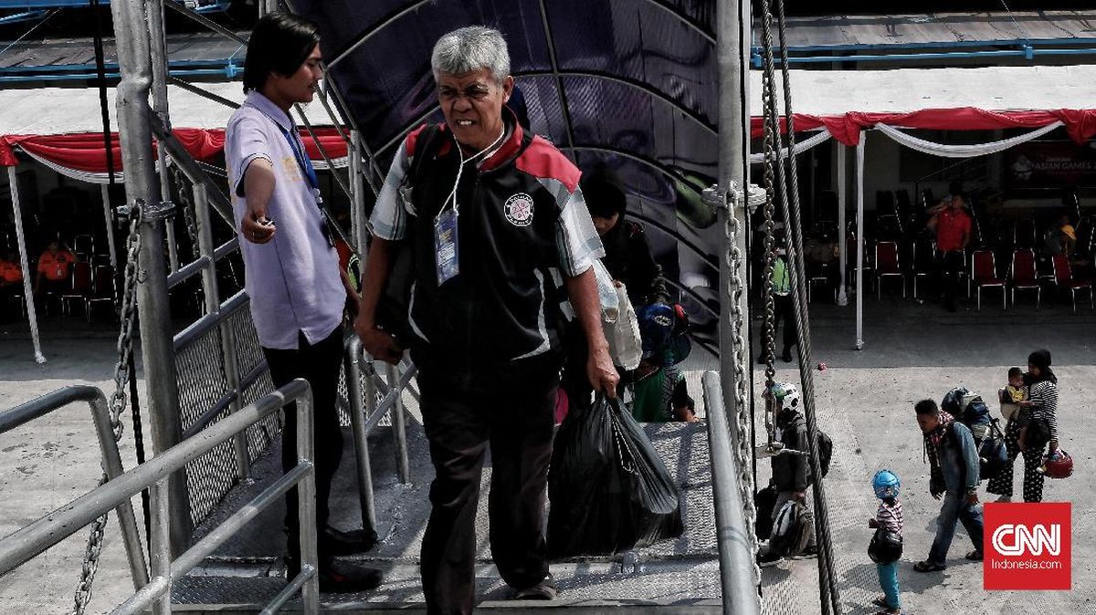 FOTO: Para Pemudik Gratis di Tanjung Priok