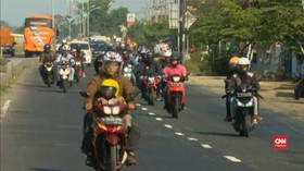 VIDEO: H-2 Lebaran, Jumlah Pemudik Motor di Pantura Melonjak