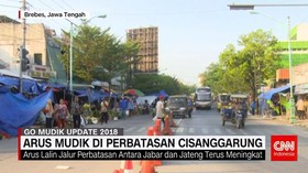 Perbatasan Cisanggarung Ramai Pemudik