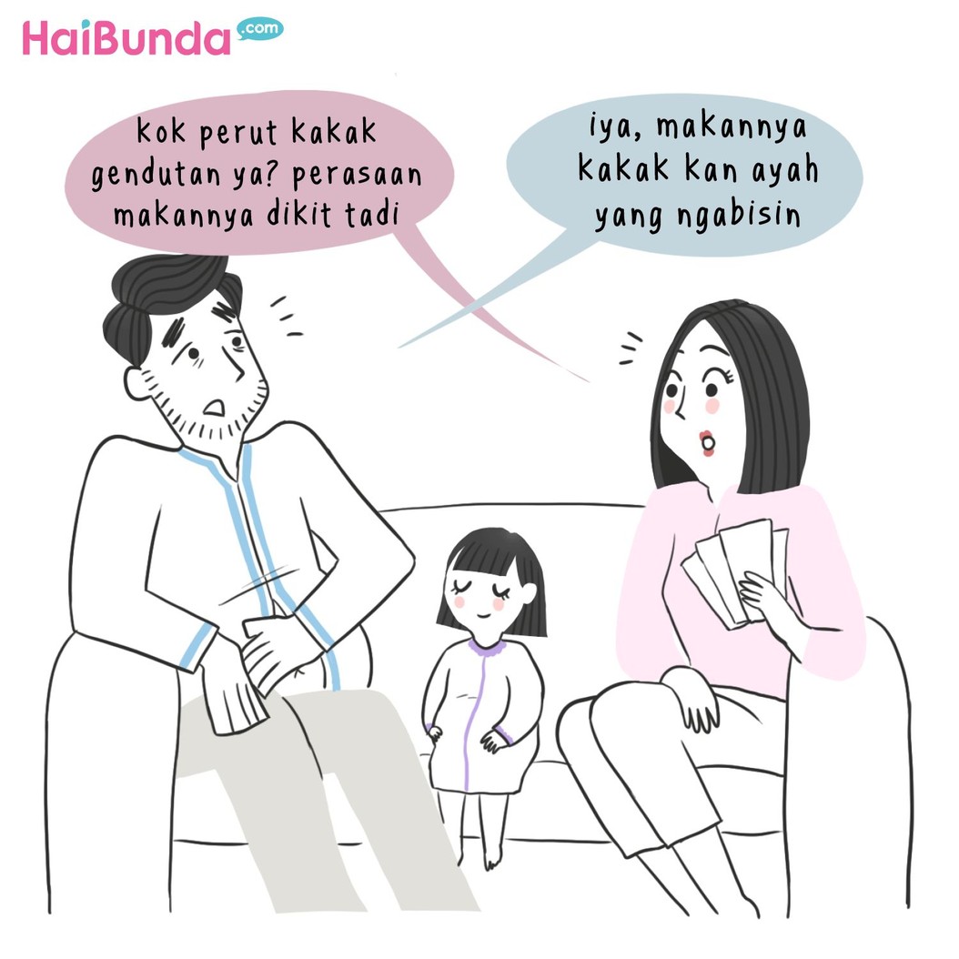 Begini carita Lebaran di keluarga bunda di komik ini. Nah, cerita Lebaran di keluarga Bunda kayak gimana? Yuk bagiin ceritanya di kolom komentar, Bun.