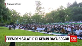 Sejumlah Menteri Kabinet Kerja Juga Salat Id Bersama Presiden