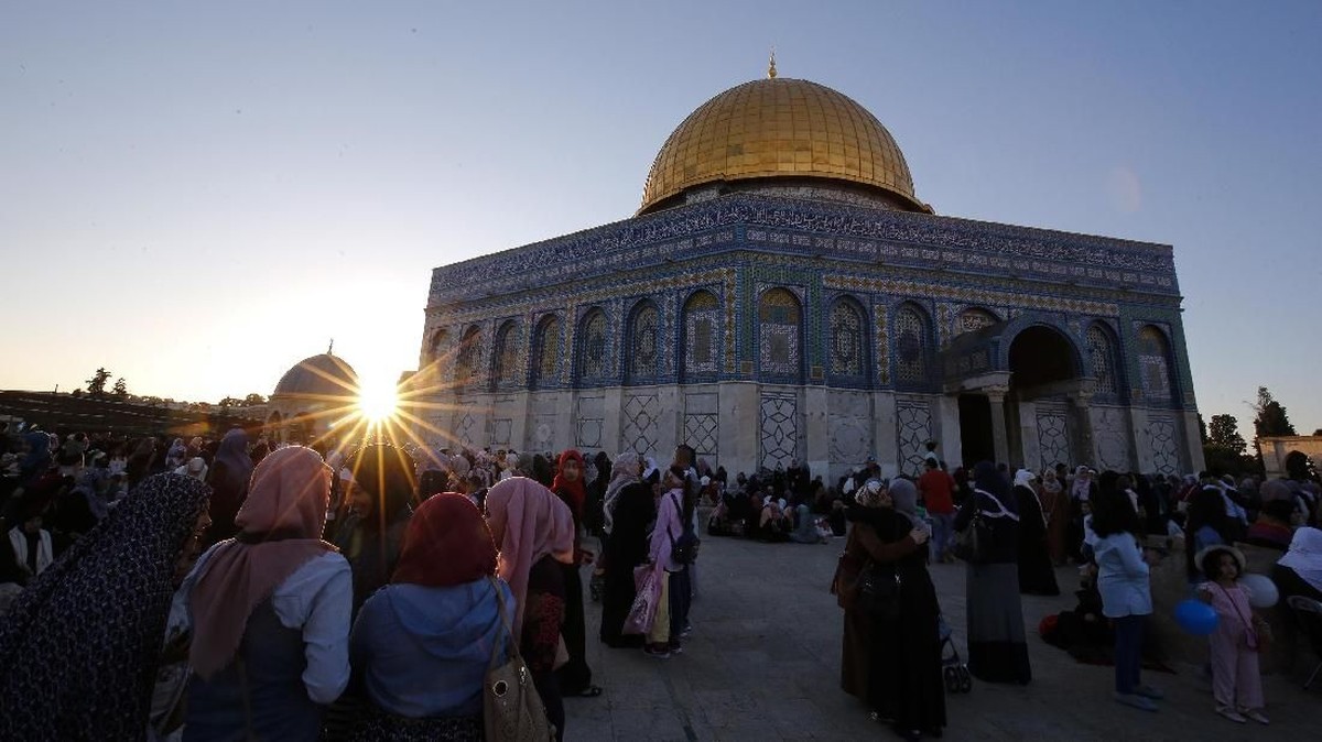 FOTO: Kumandang Lebaran dari Palestina dan Dunia