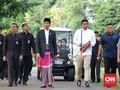 Jokowi dan Keluarga Salat Id di Kebun Raya Bogor