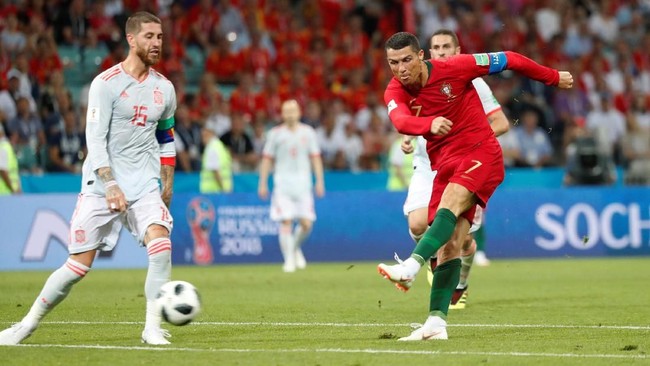 Tidak ada kata-kata yang cukup untuk mendeskripsikan penampilan Cristiano Ronaldo saat Portugal menahan imbang Spanyol di laga Grup B Piala Dunia 2018.