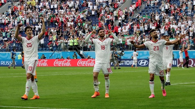 FOTO: Gol Bunuh Diri Maroko Antar Iran Raih Kemenangan