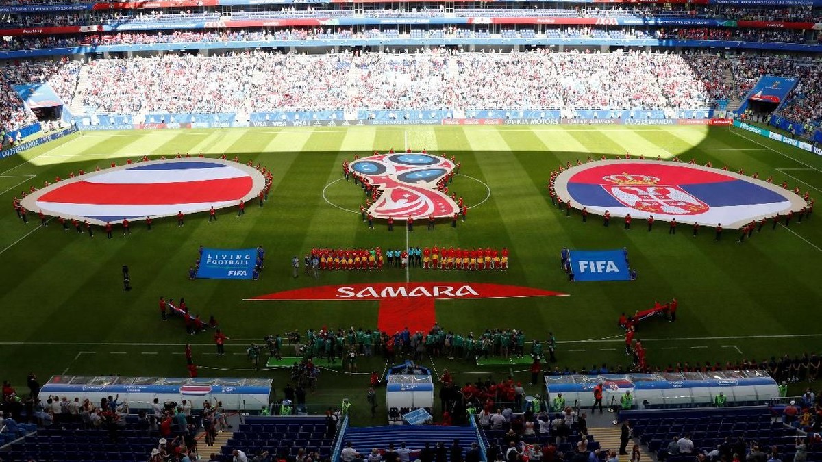 FOTO: Tendangan Bebas Kolarov Bawa Serbia Menang