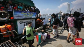 Penumpang ke Pulau Seribu Semakin Menurun di H+10 Lebaran