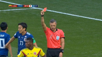 VIDEO: Kartu Merah Pertama Piala Dunia 2018