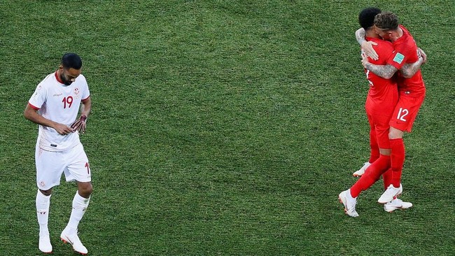 FOTO: Inggris Menang Susah Payah atas Tunisia di Piala Dunia