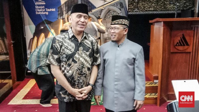 Penjabat Jawa Barat Mochamad Iriawan mengaku hanya bersilaturahmi dengan Abdullah Gymnastiar atau Aa Gym sebagai tokoh agama Jawa Barat.