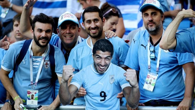 FOTO: Momen Uruguay Menang Tipis Atas Arab Saudi