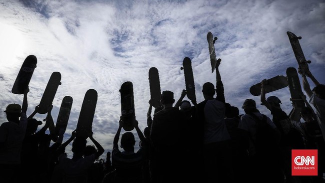 FOTO: Perayaan 'Lebaran' Skateboarders di Jakarta