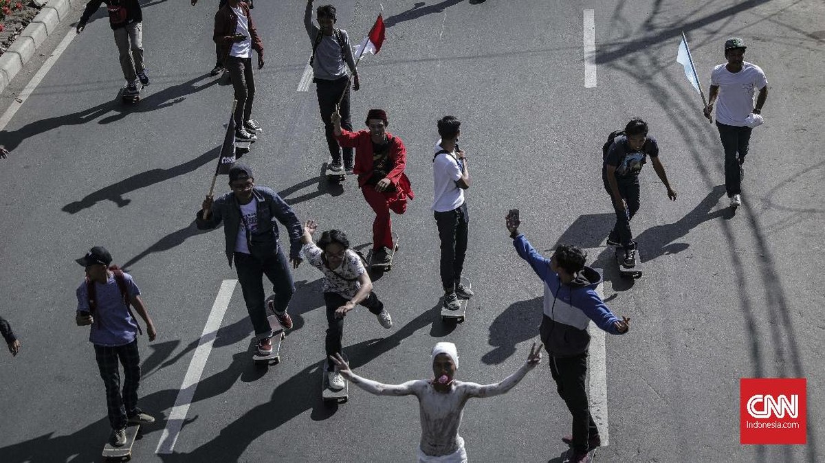 FOTO: Perayaan 'Lebaran' Skateboarders di Jakarta