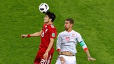 FOTO: Spanyol Raih Kemenangan Perdana di Piala Dunia 2018 Timnas Spanyol meraih kemenangan pertama di Piala Dunia 2018 setelah mengalahkan Iran 1-0 di Kazan Arena, Kamis (21/6) berkat gol Diego Costa.