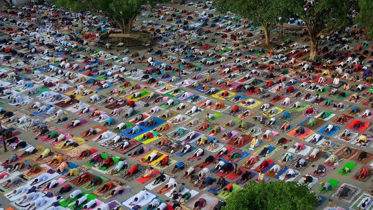 FOTO: 'Namaste' di Kampung Halaman Yoga