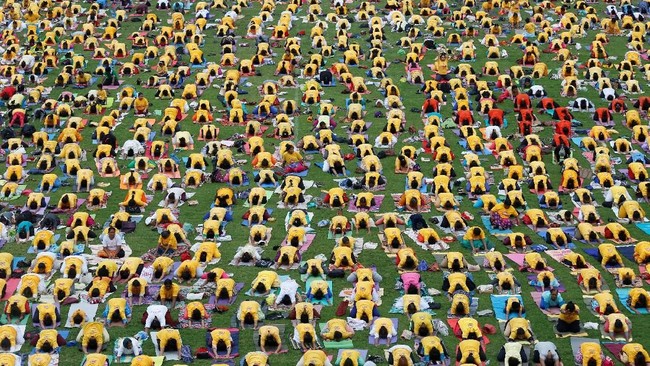 FOTO: 'Namaste' di Kampung Halaman Yoga