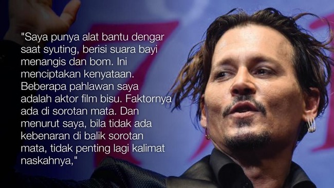FOTO: 8 Pengakuan 'Sadis' Johnny Depp