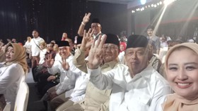 Prabowo Hadir di Lokasi Debat Pemungkas Pilgub Jabar