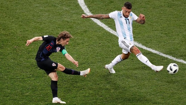 Berdasarkan polling CNNIndonesia.com gol gelandang Luka Modric ke gawang Argentina di laga Grup D Piala Dunia 2018 jadi yang terbaik di fase grup.