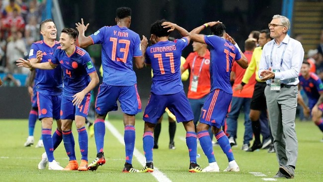 FOTO: Kolombia Depak Polandia dari Piala Dunia 2018