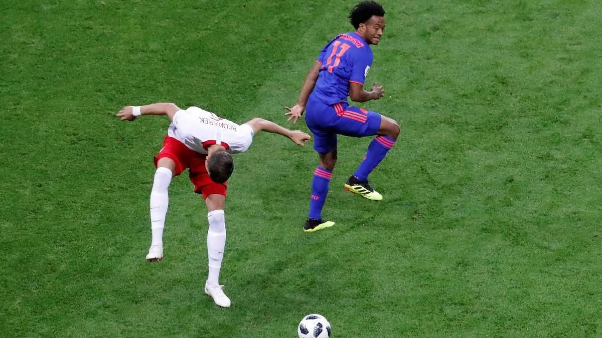 FOTO: Kolombia Depak Polandia dari Piala Dunia 2018