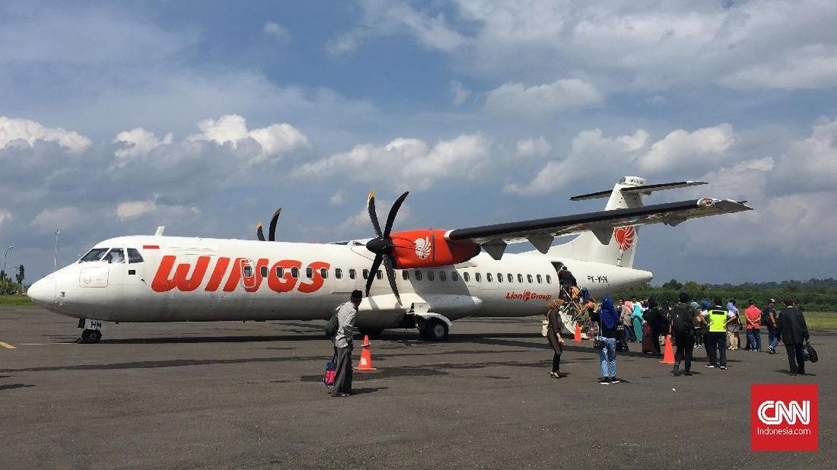 Viral Baling-baling Pesawat Pakai Cable Tie, Begini Jawaban Wings Air